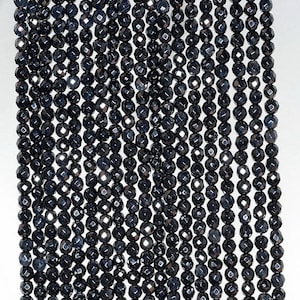 2mm Black Obsidian Gemstone Micro Faceted Round 2mm Loose Beads 15.5 inch Full Strand (90191984-345)