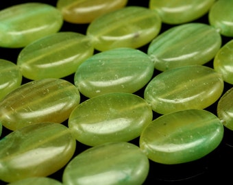 25X18mm Light Green Lace Jasper Gemstone Grade A Oval Loose Beads 7.5 inch Half Strand (90188543-681)