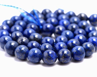 8MM Lapis Lazuli Gemstones Dark Blue Round 8MM Loose Beads 15.5 inch Full Strand (90113021-126A)