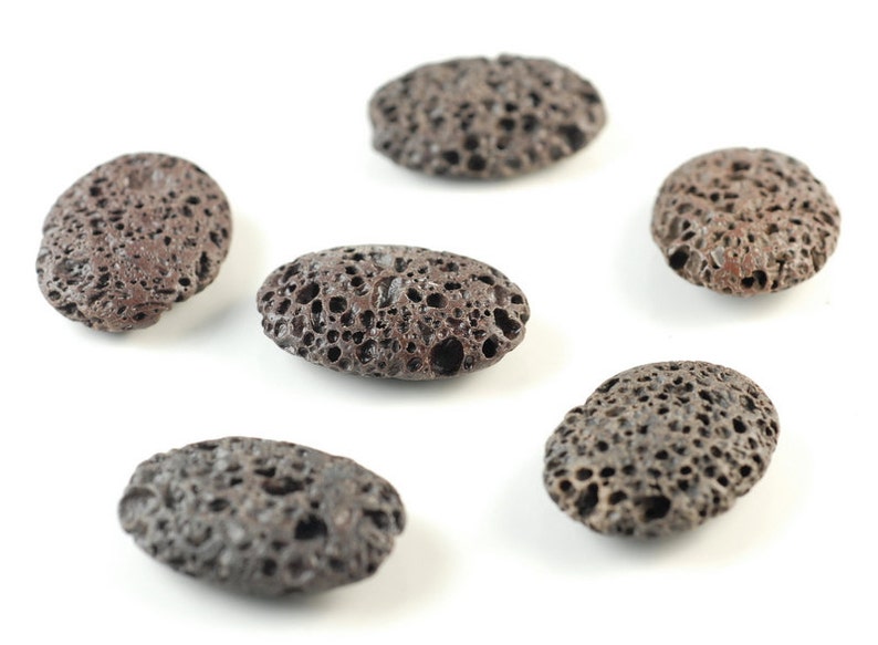 35x25mm Dark Brown Volcanic Basaltic Lava Gemstone Oval - Etsy