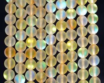 ccHuDE 200 Pcs Matte Crystal Glass Beads Mermaid