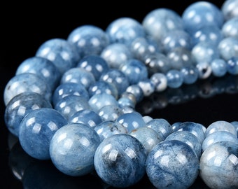 Natural Devil Blue Aquamarine Gemstone Grade AA Round 4MM 6MM 7MM 8MM 9MM 10MM 11MM 12MM Loose Beads (D488)