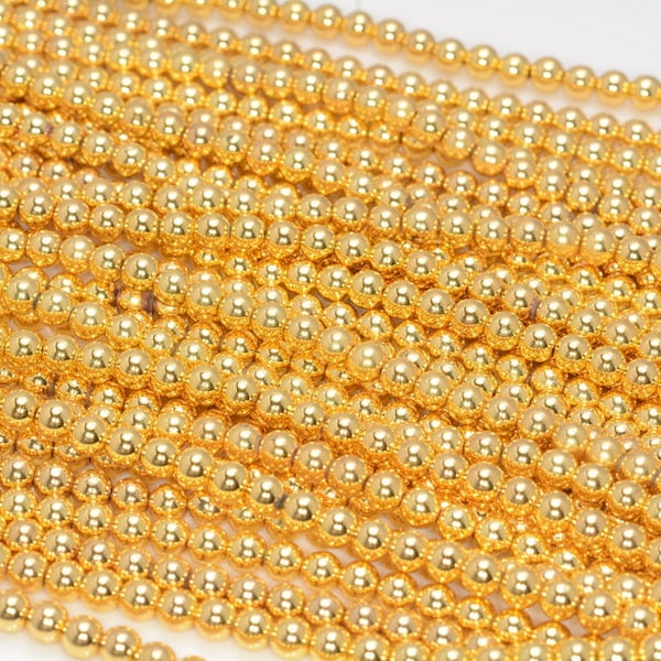 3mm Gold Beads Etsy