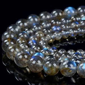 Natural Labradorite Gemstone Grade AAA Round 5MM 6MM 7MM 9MM Loose Beads (D378)