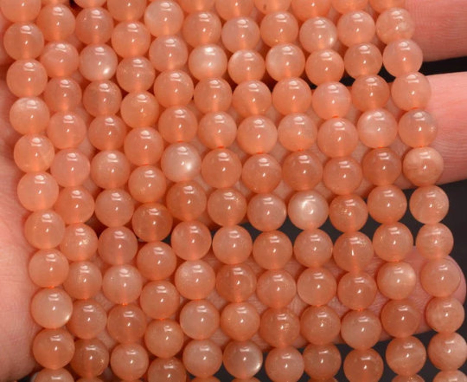 4mm-5mm Sunstone Gemstone Light Orange Round 4mm-5mm Loose - Etsy