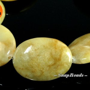 Jumbo Green Opal Gemstone Oval 25X18MM Loose Beads 8inch Half Strand 8 Beads ( 10233765-60 )