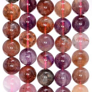 14-15MM   Auralite 23 Cacoxenite Gemstone Grade AA Round Loose Beads 7 inch Half Strand (80009739-A180)