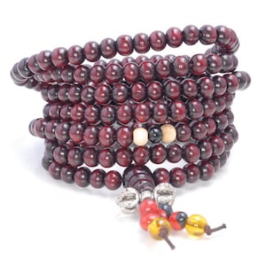 6x5MM Dark Red Sandalwood Gemstone Rondelle Loose Beads 42 inch  (80003672-W7)