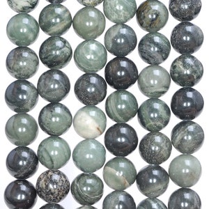 8mm verde rhodonita piedra preciosa verde ronda suelta perlas 7.5 pulgadas full strand (80005859 H-M28)