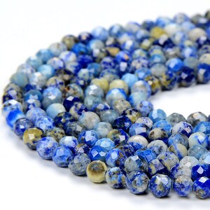3MM Natural Lapis Gemstone Grade A Micro Faceted Round Loose Beads 15 inch Full Strand (80016815-P65)