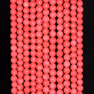 4mm Pink Shell Gemstone Pink Round 4mm Loose Beads 15.5 inch Full Strand (80002567-805)