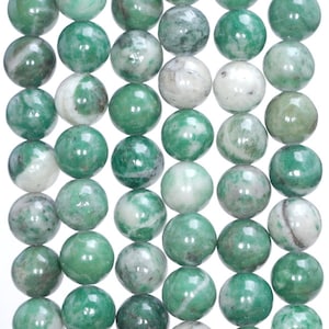 8mm Qinghai Jade Gemstone Round Loose Beads 15 inch Full Strand (80005950-M36)