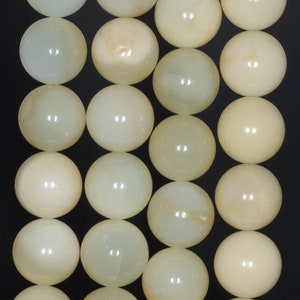 14MM Light Green Opal Gemstone Grade A Round Loose Beads 15.5 inch Full Strand (80003493-A86)