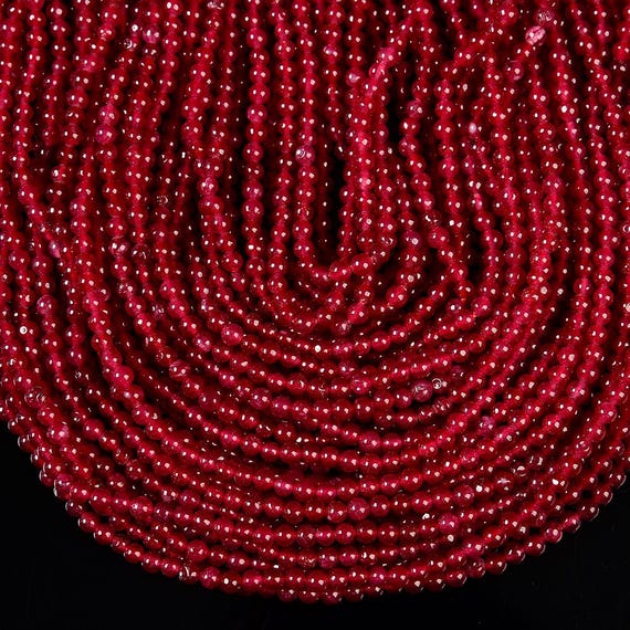 Cuentas Redondas Naturales De 2 Mm, 4 Mm, 6 Mm, 8 Mm, 10 Mm, 12 Mm, 14 Mm, 16 Mm, Piedras Semipreciosas Sueltas Para Bisutería, Cadena De 15 Pulgadas