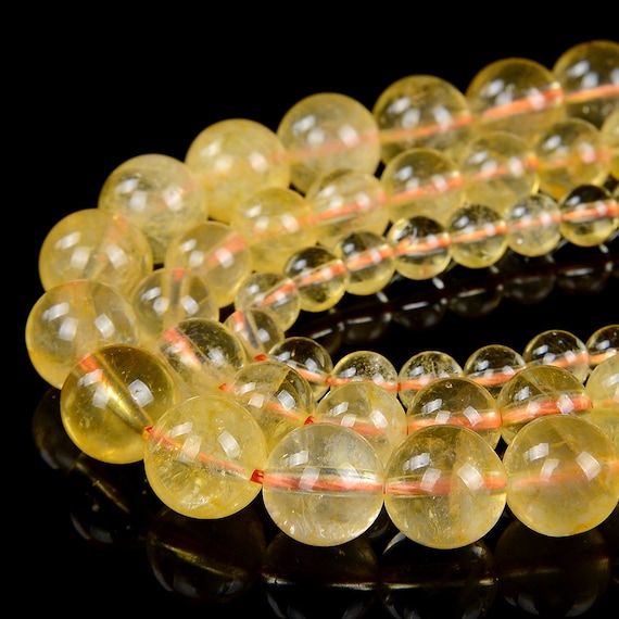 Citrine beads deals 8mm