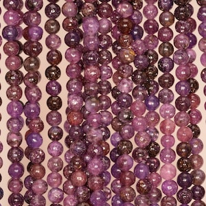 4mm Mauve Lepidolite Gemstone Grade AAA Light Purple Round 4mm Loose Beads 16inch Full Strand (90146594-161)