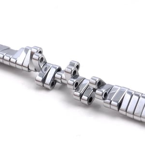 6X2MM Silver Hematite Gemstone Double Hole Flat Round Rectangle Loose Beads 16 inch Full Strand (80000154-A41)