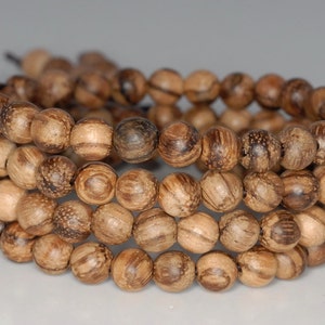 6mm 108PCS Vietnam Sandalwood Qinan Garde AA Prayer Buddha Mala Meditation Beads Round Loose Beads BULK LOT (90183150-258)