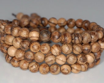 6mm 108PCS Vietnam Sandalwood Qinan Garde AA Prayer Buddha Mala Meditation Beads Round Loose Beads BULK LOT (90183150-258)