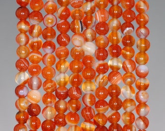 4MM Red Agate Gemstone Round Loose Beads 15 inch Full Strand (80000443-A68)