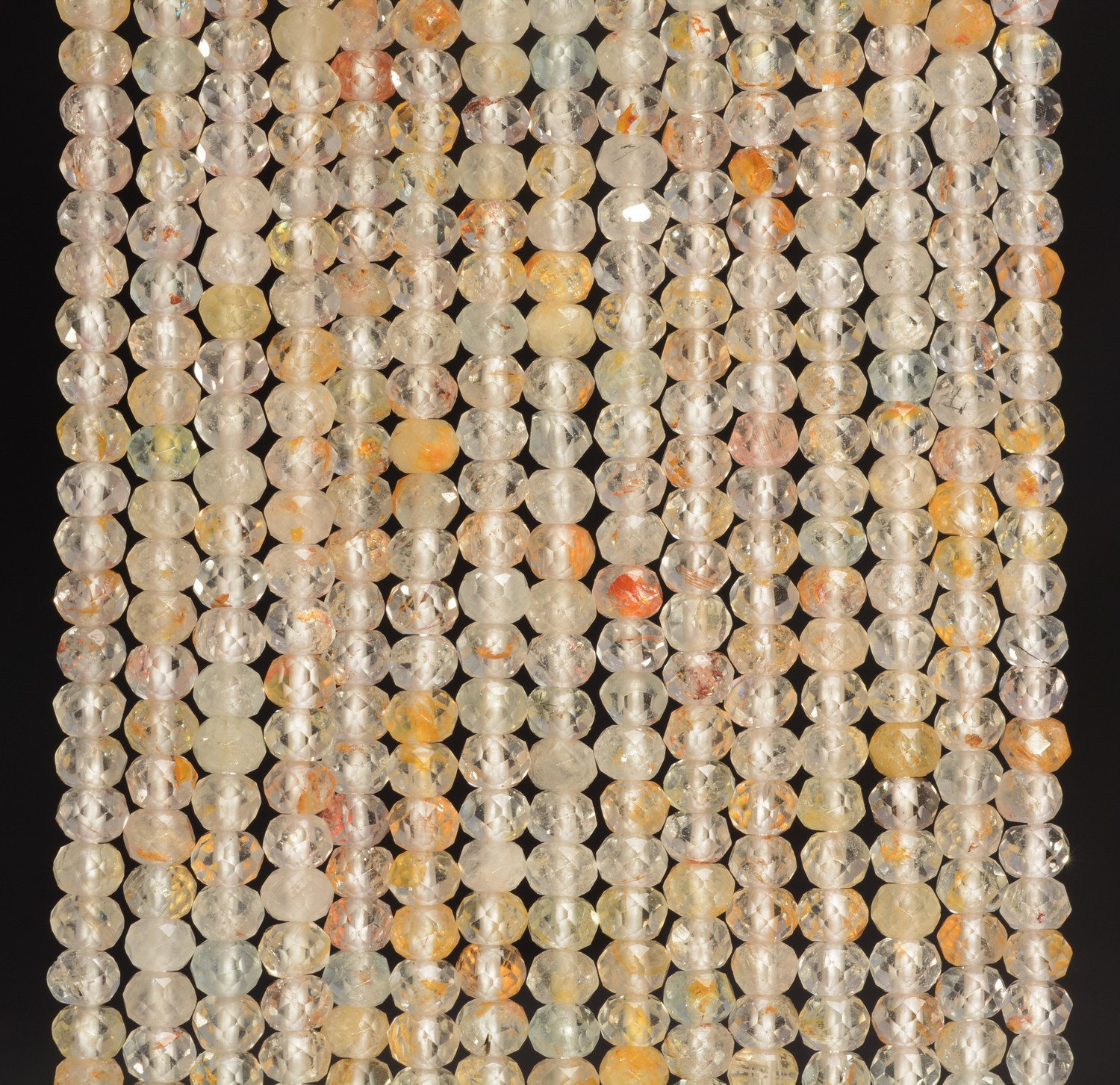 10 Perles En Pierre Topaze Jaune Citrine Triangle 8-9mm - Lot Pour Création De Bijoux, Neuf