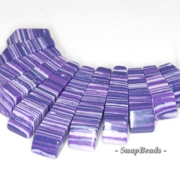 Matrix Turquoise Gemstone Zebra Purple Loose Beads Gradated Set 11 Beads (90114192-108)