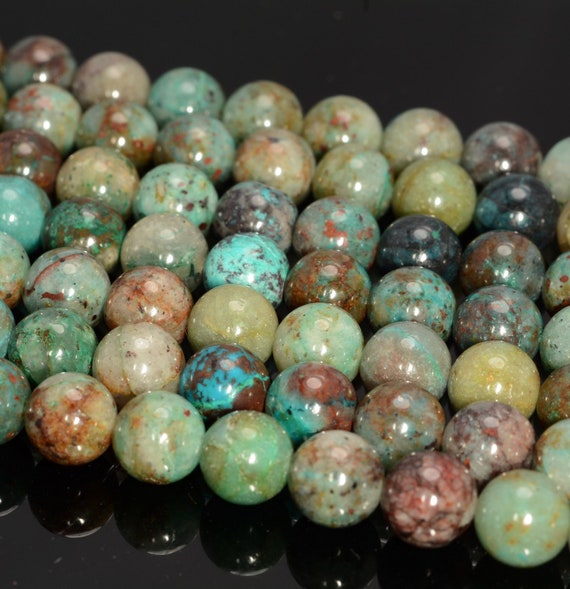 8MM GENUINE SHATTUCKITE CHRYSOCOLLA GEMSTONE GRADE A ROUND LOOSE BEADS 15.5/"
