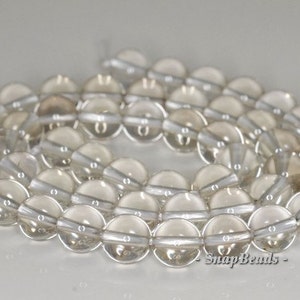 6mm Natural Rock Crystal Gemstone Grade AAA Round Loose Beads 7.5 inch Half Strand (90191484-B2-504)
