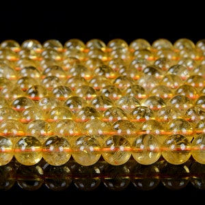 Citrine Gemstone Grade AAA Round 5MM 6MM 7MM 8MM 9MM 10MM 11MM 12MM 13MM 14MM Loose Beads D12a image 2