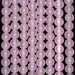 6mm Rose Pink Jade Gemstone Pink Round 6mm Loose Beads 15 inch Full Strand (80003076-129)