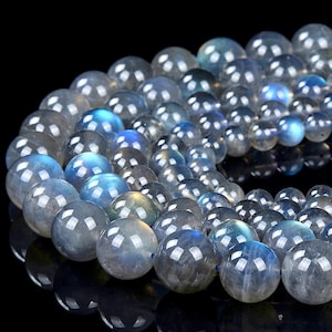 Natural Labradorite Gemstone Grade AAA Round 4MM 5MM 6MM 7MM 8MM 9MM 10MM 11MM 12MM 13MM Loose Beads (D469)