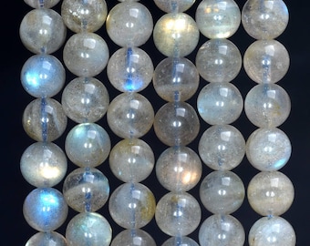 6mm Labradorite Blue Gemstone Grade AAA Round Loose Beads 15.5 inch Full Strand (80004800-451)