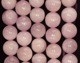 11-12mm Genuine Kunzite Gemstone Grade AAA Pink Round Loose Beads 7.5 inch Half Strand (80005554-470)