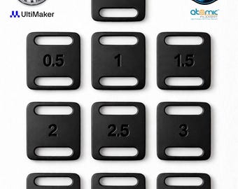 Set met 3D-geprinte precisie-headshell-afstandhouders (10 stuks) + nylon niet-magnetische schroevenset