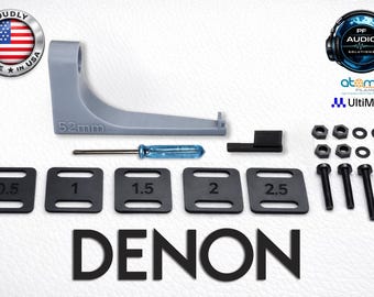 Kit de ajuste de aguja para cartucho con calibre de voladizo para tocadiscos DENON estilo 50 mm