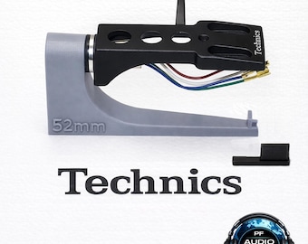Technics 1200 1210 MK2 Turntable Headshell BLACK + gold wires , + accessories SFPCC31001K1