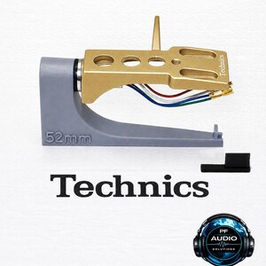 Technics 1200 1210 MK2 Turntable Headshell GOLD + gold wires , + accessories SFPCC31001K1