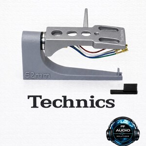 Technics 1200 1210 MK2 Turntable Headshell SILVER + gold wires , + accessories SFPCC31001K1