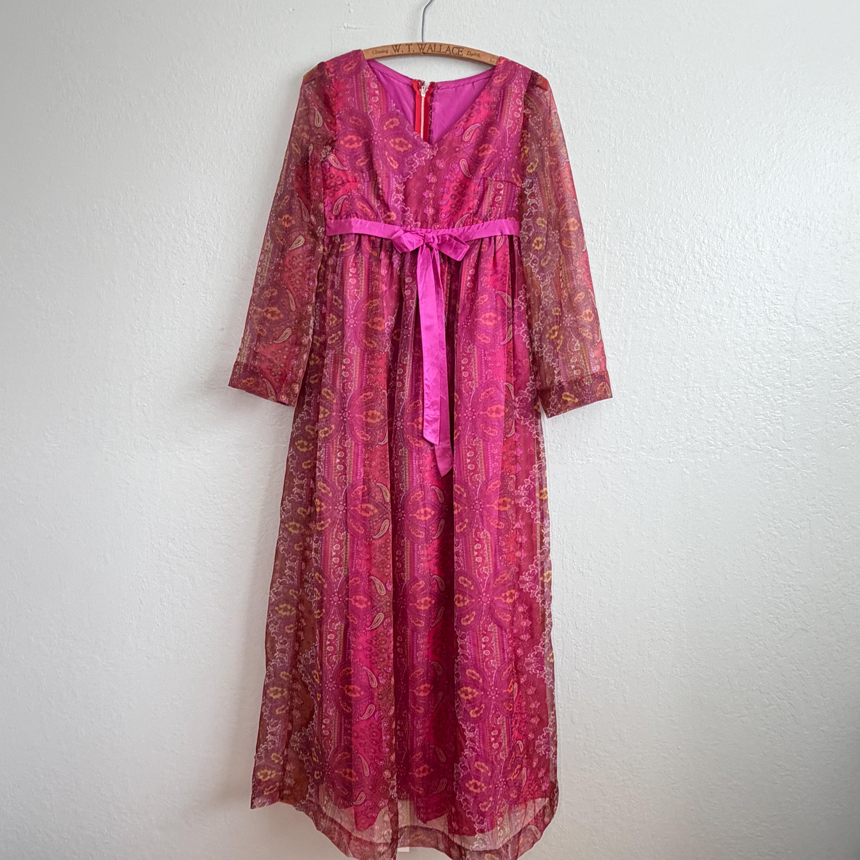 Pink Empire Waist Dress - Etsy