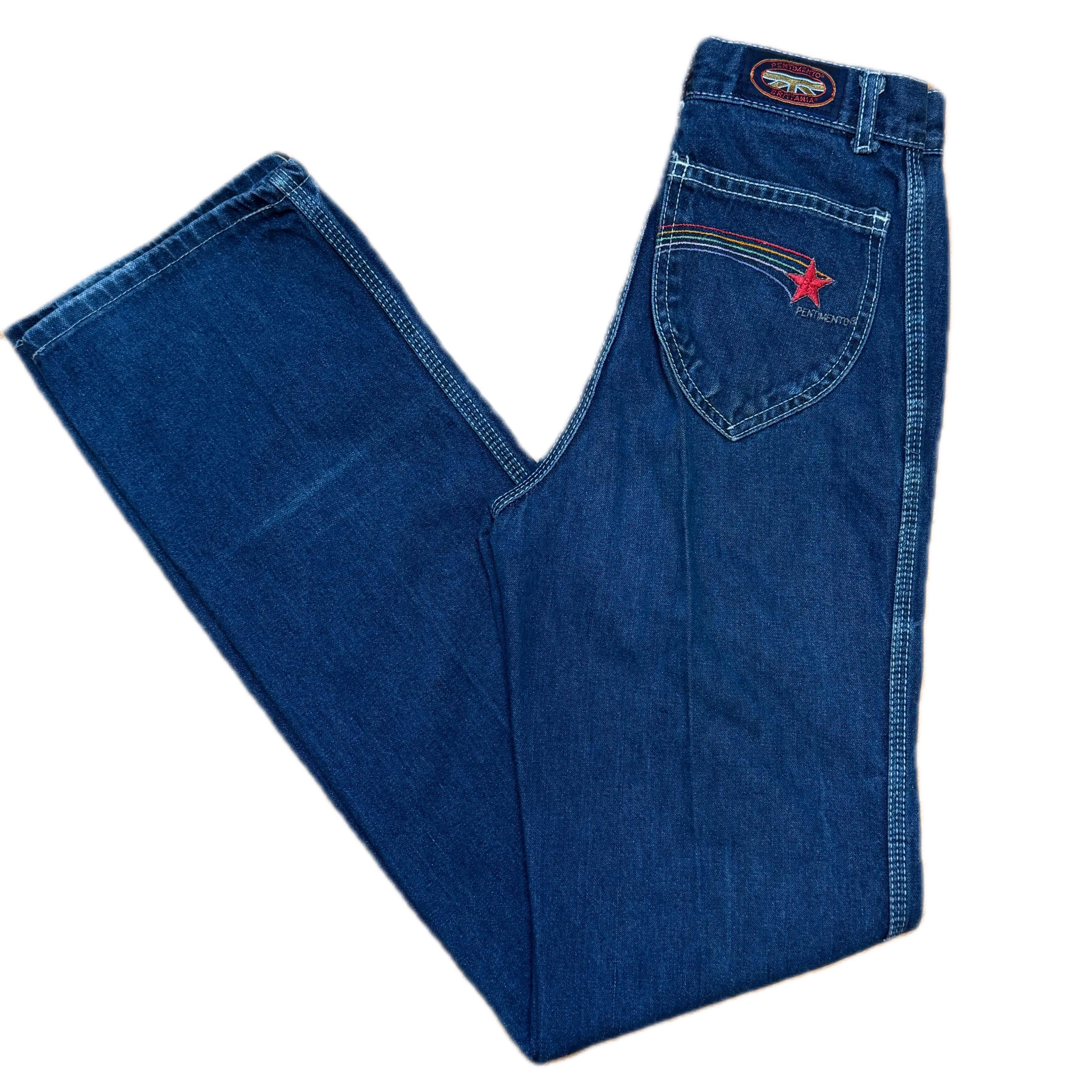 70's Brittania Jeans - Etsy