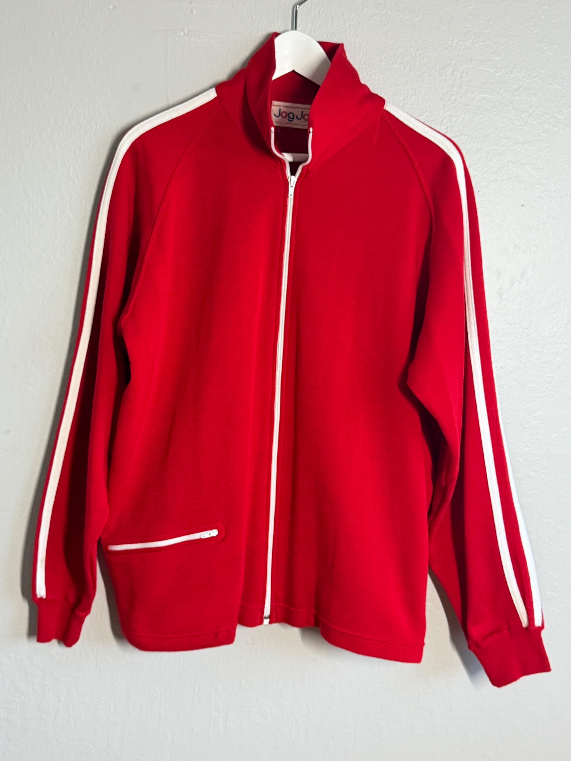 70s Red Track Jacket - Etsy