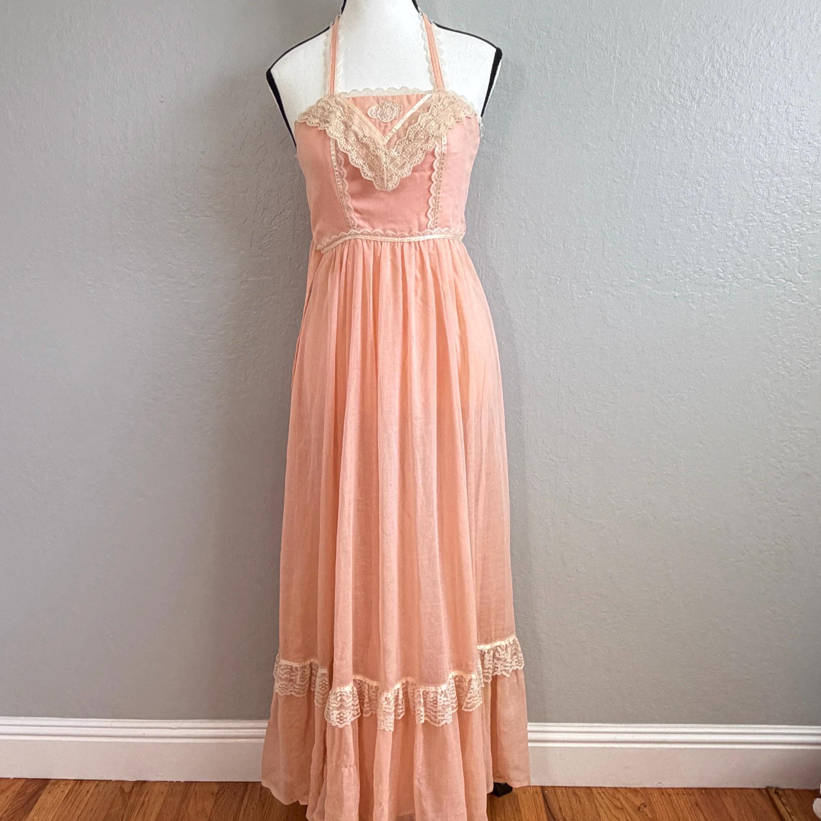 slim fit dress slacks Peach-Nude Satin Gathered Cross Front Halterneck Midaxi-Dress main image 1