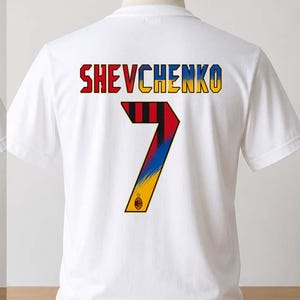  サッカー アンドリー・シェフチェンコのTシャツ ACミラン Shevchenko ac milan jersey - Etsy 日本
