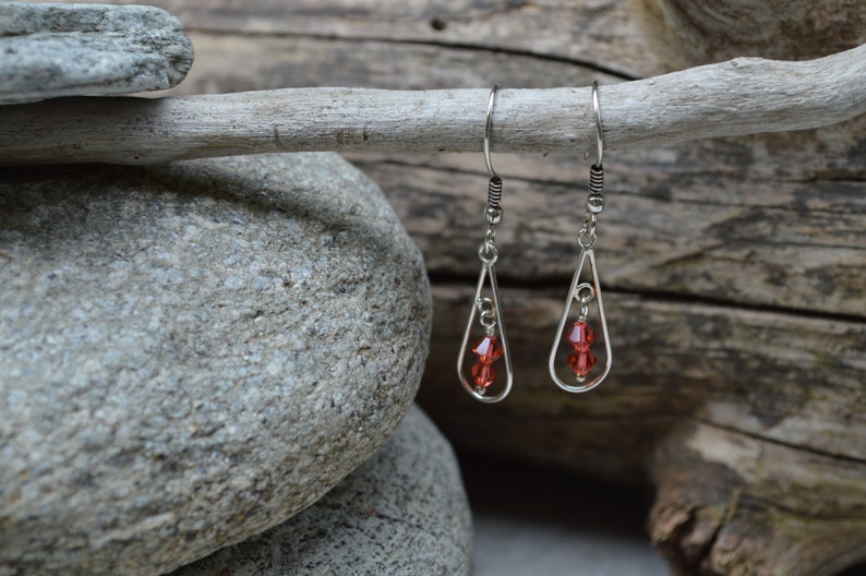 Sterling Silber Wassermelone Swarovski Kristall Ohrringe Etsy