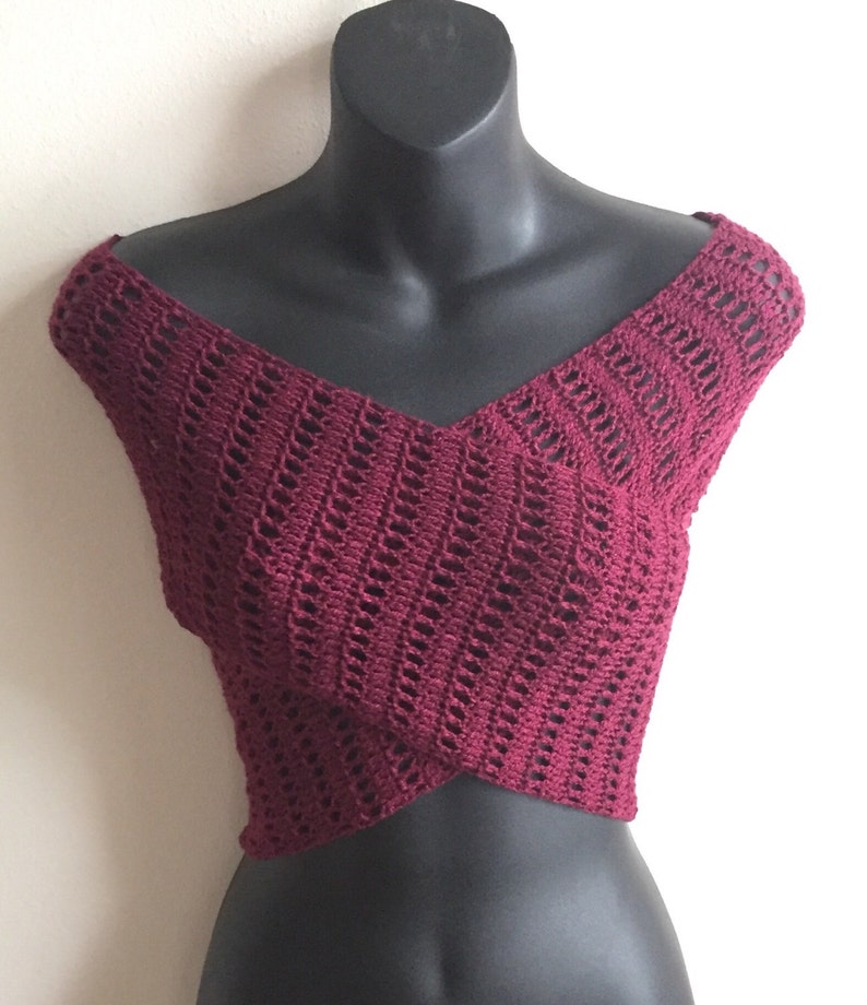 Criss Cross Crochet Top With or Without Tassels - Etsy New Zealand