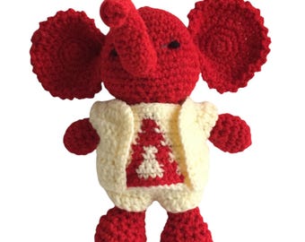 Handmade Crochet Elephant Doll