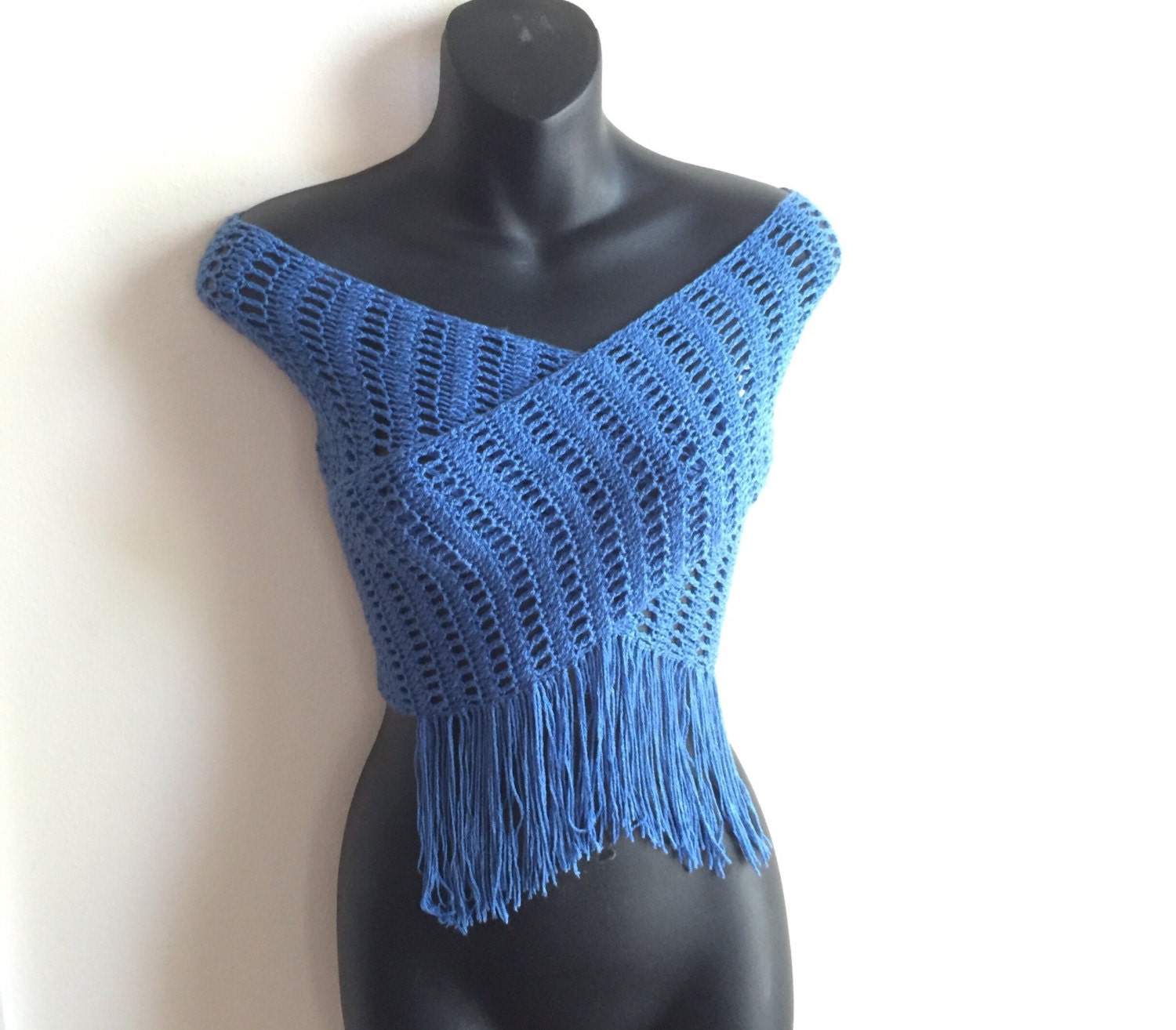 Criss Cross Crochet Top with or without Tassels Etsy