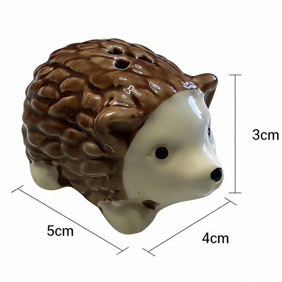 Handcrafted Ceramic Hedgehog Salt and Pepper Shakers | Farmhouse