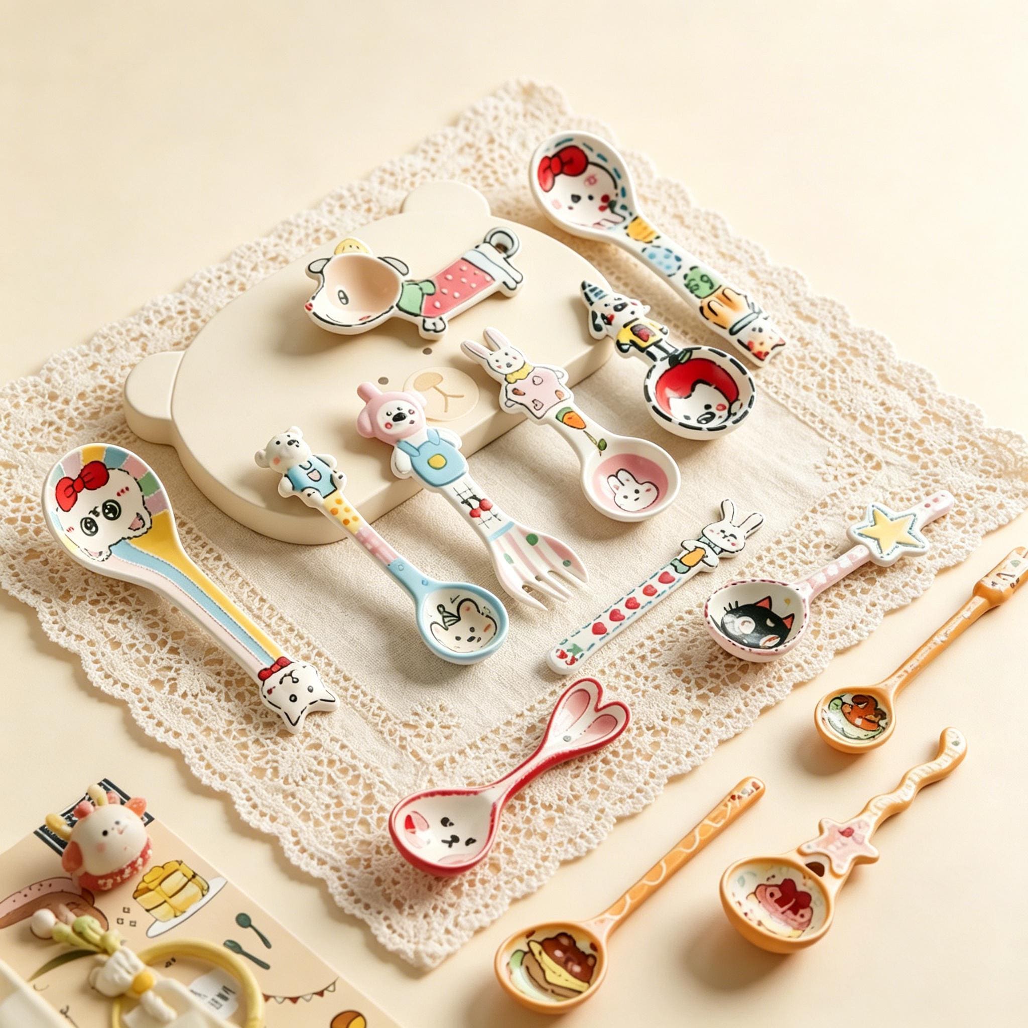 かわいい陶器のスプーン - Etsy 日本