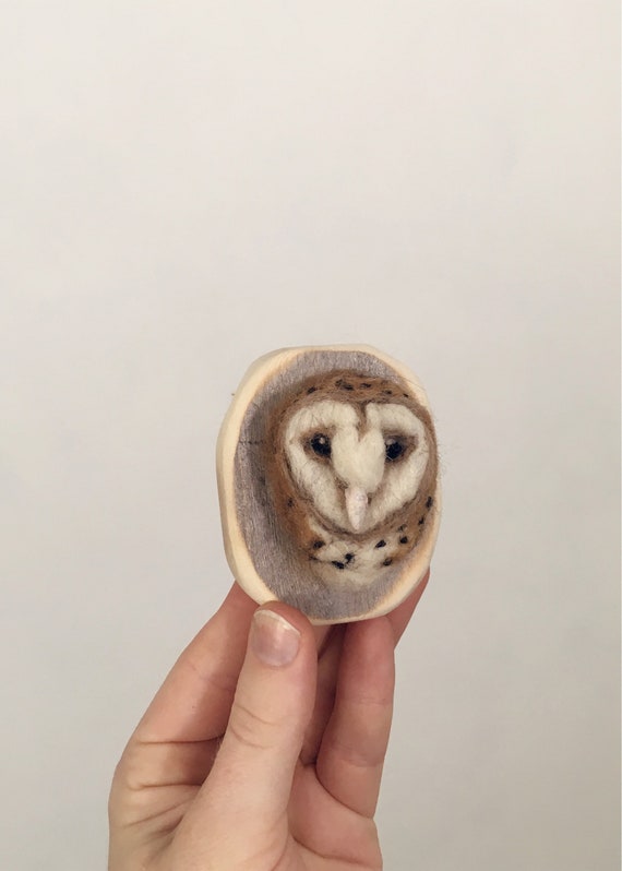 Tiny Wool Barn Owl